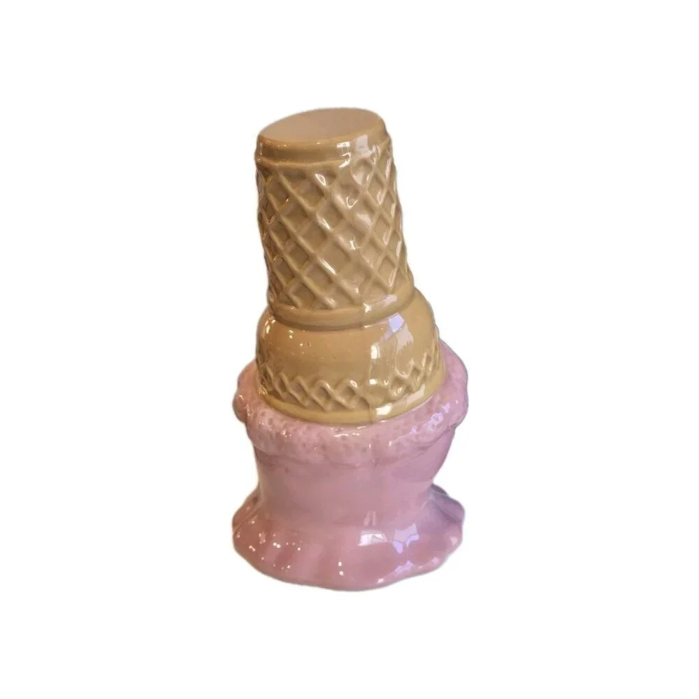 New Pink Girly Skeleton Melting Ice Cream Cones Halloween Holiday Decor